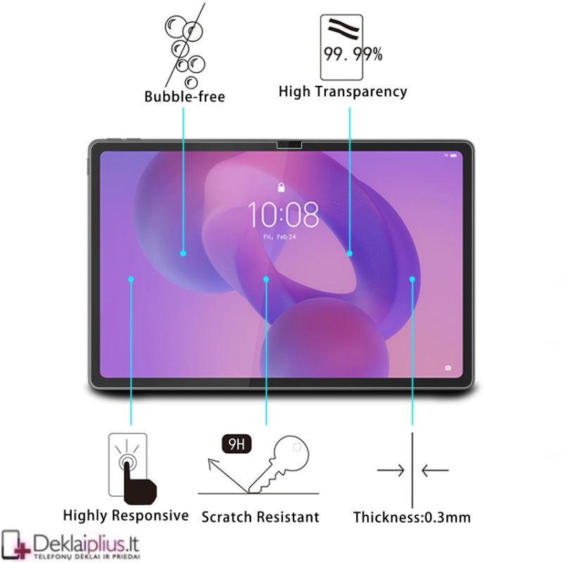 Planšetės ekrano grūdintas stiklas (Lenovo Idea Tab Plus 12.1) Planšetės ekrano grūdintas stiklas (Lenovo Idea Tab Plus 12.1)